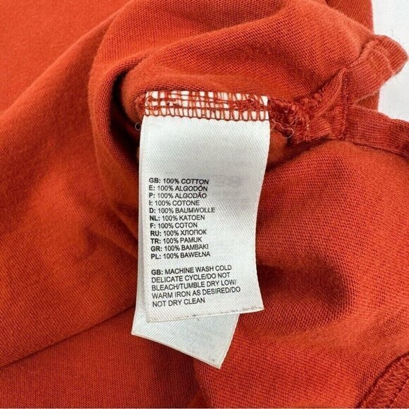 The North Face‎ Women's Burnt Orange Crewneck Long Sleeve Cotton Top S/C38 - Picture 9 of 13